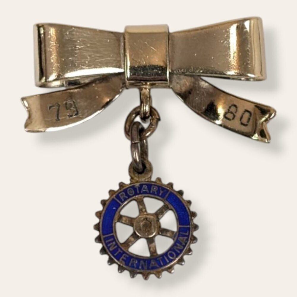 Vintage Birks '79-80 GF Rotary International Pin